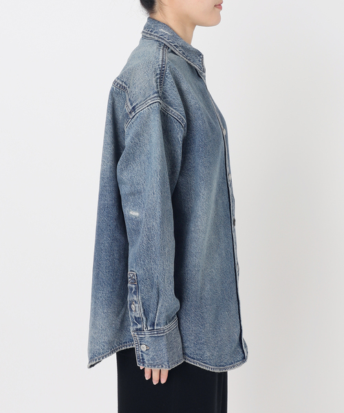 Levi's(リーバイス)の「別注【LEVI’S(R)/リーバイス(R)】for JS WOVEN DENIM SHIRT(シャツ/ブラウス・レディース・ブルー・SMALL/X-LARGE)」の21枚目の写真