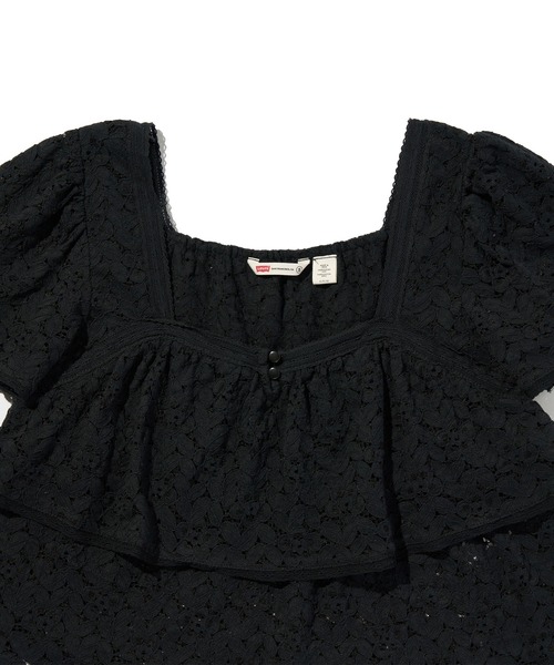 Levi's(リーバイス)の「Levi's/リーバイス ドム ショートスリーブ レースブラウス(シャツ/ブラウス・レディース・ブラック・XS/S/M)」の6枚目の写真