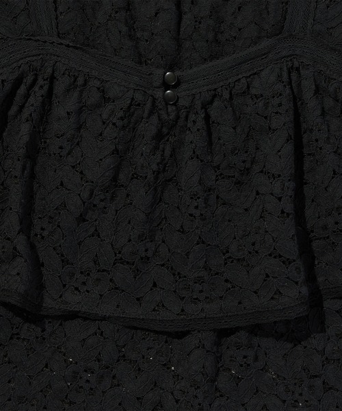 Levi's(リーバイス)の「Levi's/リーバイス ドム ショートスリーブ レースブラウス(シャツ/ブラウス・レディース・ブラック・XS/S/M)」の9枚目の写真