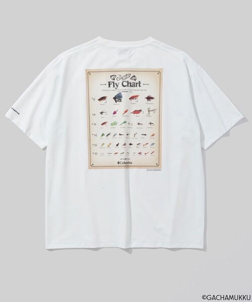 Columbia(コロンビア)の「限定展開 ガチャピン・ムック 冷感 Columbia/リトルオパワビーチ ガチャムク ショートスリーブ Tシャツ/コロンビア(Tシャツ/カットソー・メンズ・ブラック系その他/ホワイト系その他/ブラック/ホワイト・M/S/XL/L)」の3枚目の写真