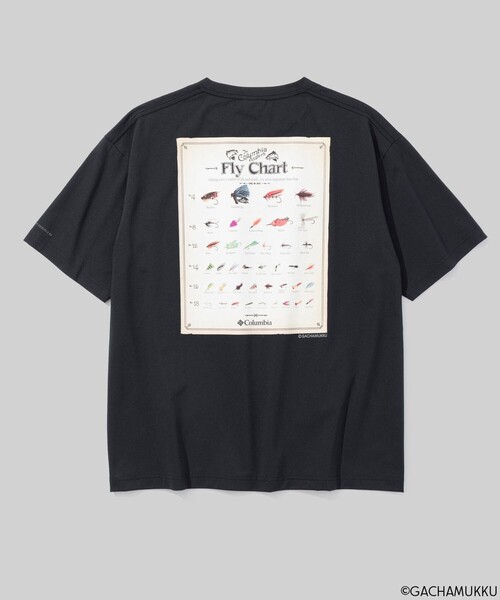 Columbia(コロンビア)の「限定展開 ガチャピン・ムック 冷感 Columbia/リトルオパワビーチ ガチャムク ショートスリーブ Tシャツ/コロンビア(Tシャツ/カットソー・メンズ・ブラック系その他/ホワイト系その他/ブラック/ホワイト・M/S/XL/L)」の4枚目の写真