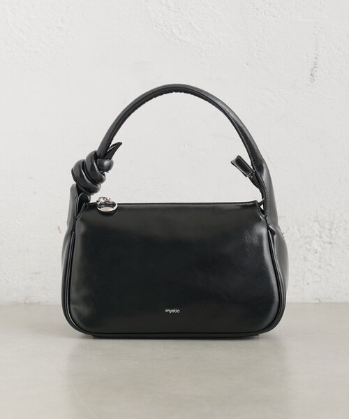 mystic(ミスティック)の「26AW 結び目ハンドルBAG(トートバッグ・レディース・ブラウン/ブラック・ONE SIZE)」の7枚目の写真