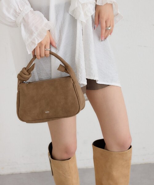 mystic(ミスティック)の「26AW 結び目ハンドルBAG(トートバッグ・レディース・ブラウン/ブラック・ONE SIZE)」の18枚目の写真