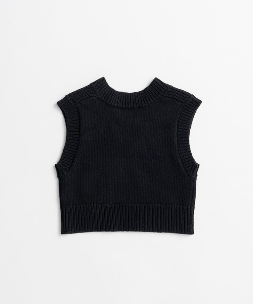 PRANK PROJECT(プランクプロジェクト)の「【2026Autumn Pre-Order】タイニーニットベスト / Tiny Knit Vest(ベスト・レディース・ブラウン/ブラック/チャコールグレー・FREE)」の19枚目の写真