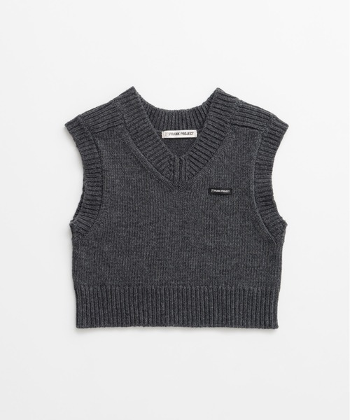 PRANK PROJECT(プランクプロジェクト)の「【2026Autumn Pre-Order】タイニーニットベスト / Tiny Knit Vest(ベスト・レディース・ブラウン/ブラック/チャコールグレー・FREE)」の16枚目の写真