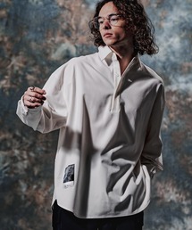 Jih Nunc | ms6593-カシミヤ混プルオーバーシャツ(JIH-R1234)(シャツ/ブラウス)