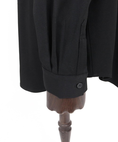 Jih Nunc(ジーヌンク)の「ms6593-カシミヤ混プルオーバーシャツ(JIH-R1234)(シャツ/ブラウス・メンズ・オフホワイト/グレイッシュベージュ/ブラック・S/L/M)」の4枚目の写真