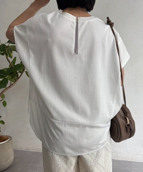 Jena espace merveilleux(ジェナ エスパスメルヴェイユ)の「バックファスナー切替カットソー(Tシャツ/カットソー・レディース・オフホワイト/ネイビー/チャコールグレー・FREE)」の21枚目の写真