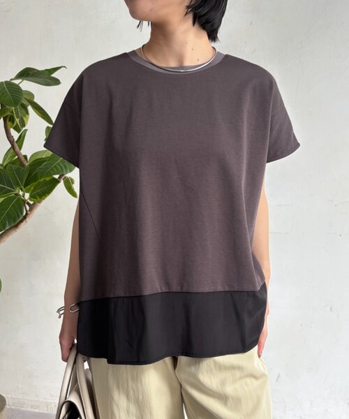 Jena espace merveilleux(ジェナ エスパスメルヴェイユ)の「バックファスナー切替カットソー(Tシャツ/カットソー・レディース・オフホワイト/ネイビー/チャコールグレー・FREE)」の18枚目の写真