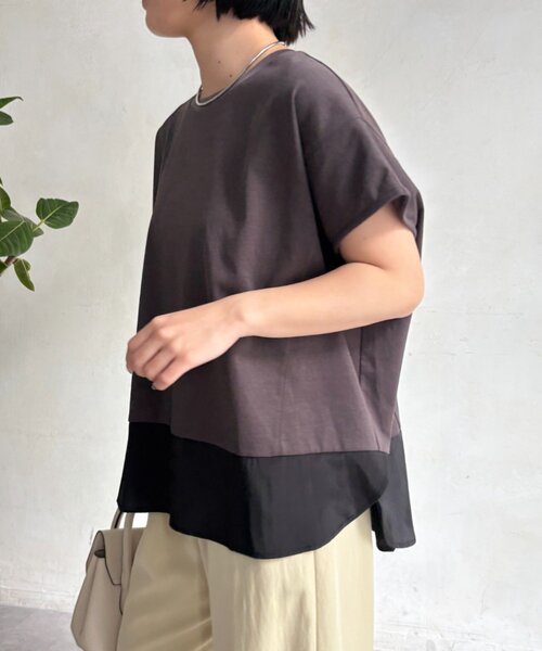 Jena espace merveilleux(ジェナ エスパスメルヴェイユ)の「バックファスナー切替カットソー(Tシャツ/カットソー・レディース・オフホワイト/ネイビー/チャコールグレー・FREE)」の19枚目の写真