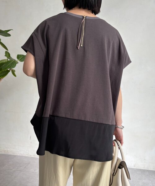 Jena espace merveilleux(ジェナ エスパスメルヴェイユ)の「バックファスナー切替カットソー(Tシャツ/カットソー・レディース・オフホワイト/ネイビー/チャコールグレー・FREE)」の20枚目の写真