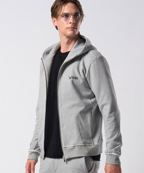 wjk(ダヴルジェイケイ)の「mpa4196-super urake zip-up parka ジップアップパーカー(206 mw07j)(パーカー・メンズ・トップグレー/ブラック・S/XL/L/M)」の3枚目の写真