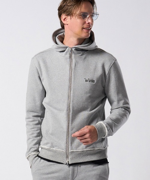 wjk(ダヴルジェイケイ)の「mpa4196-super urake zip-up parka ジップアップパーカー(206 mw07j)(パーカー・メンズ・トップグレー/ブラック・S/XL/L/M)」の4枚目の写真