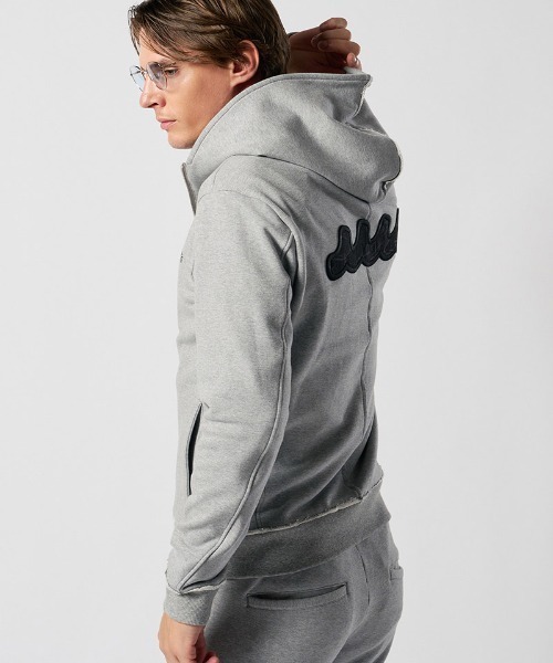 wjk(ダヴルジェイケイ)の「mpa4196-super urake zip-up parka ジップアップパーカー(206 mw07j)(パーカー・メンズ・トップグレー/ブラック・S/XL/L/M)」の6枚目の写真