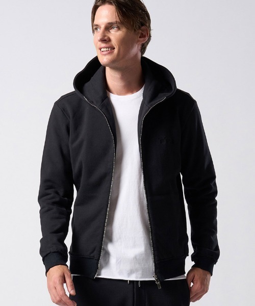 wjk(ダヴルジェイケイ)の「mpa4196-super urake zip-up parka ジップアップパーカー(206 mw07j)(パーカー・メンズ・トップグレー/ブラック・S/XL/L/M)」の11枚目の写真