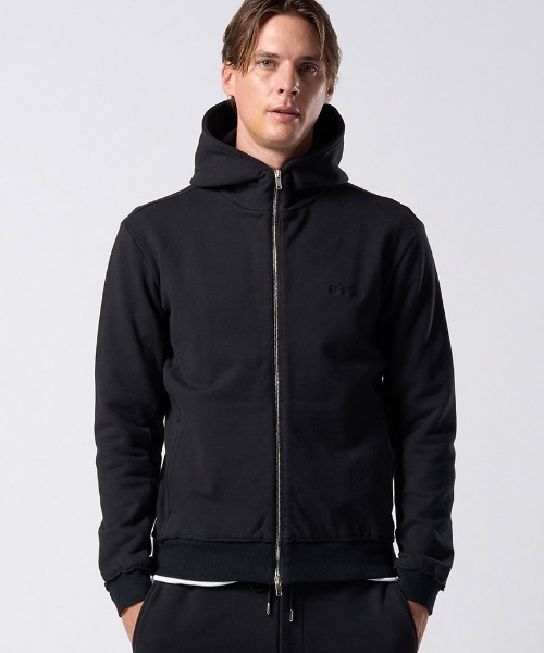 wjk(ダヴルジェイケイ)の「mpa4196-super urake zip-up parka ジップアップパーカー(206 mw07j)(パーカー・メンズ・トップグレー/ブラック・S/XL/L/M)」の12枚目の写真