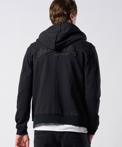 wjk(ダヴルジェイケイ)の「mpa4196-super urake zip-up parka ジップアップパーカー(206 mw07j)(パーカー・メンズ・トップグレー/ブラック・S/XL/L/M)」の22枚目の写真