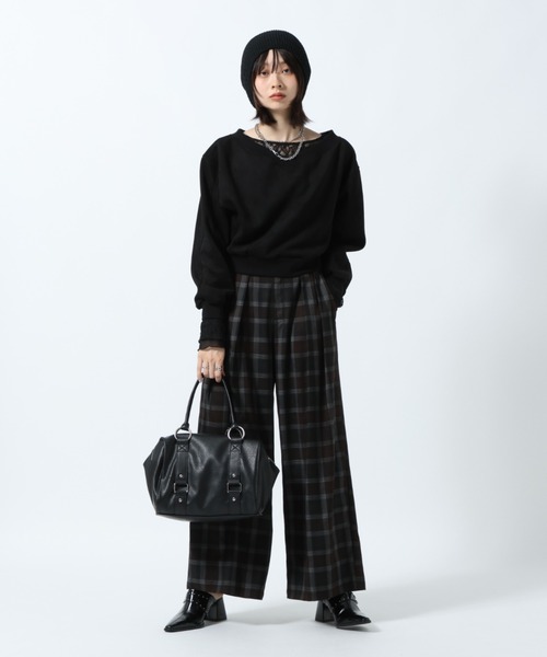 PAGEBOY（ページボーイ）の「ダイバースエードプルオーバー【セットアップ対応】（スウェット・レディース・ブラック/ブルー・FREE）」の16枚目の写真