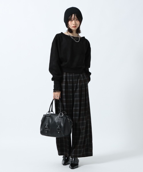 PAGEBOY（ページボーイ）の「ダイバースエードプルオーバー【セットアップ対応】（スウェット・レディース・ブラック/ブルー・FREE）」の17枚目の写真