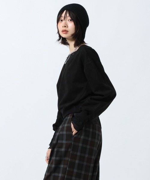 PAGEBOY（ページボーイ）の「ダイバースエードプルオーバー【セットアップ対応】（スウェット・レディース・ブラック/ブルー・FREE）」の14枚目の写真