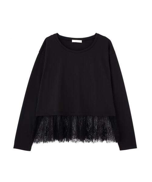 PROPORTION BODY DRESSING(プロポーションボディドレッシング)の「<a>レースヘム長袖Tシャツ / 1216260901(Tシャツ/カットソー・レディース・ホワイト/ブラック・FREE)」の9枚目の写真