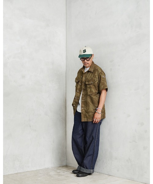 MILITARY（ミリタリー）の「実物 新品 デッドストック イギリス軍 リメイク TROPICAL COMBAT S/S シャツ　OLIVE（シャツ/ブラウス・メンズ・オリーブ・L/M/M-L/L-XL）」の8枚目の写真