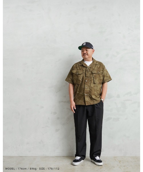 MILITARY（ミリタリー）の「実物 新品 デッドストック イギリス軍 リメイク TROPICAL COMBAT S/S シャツ　OLIVE（シャツ/ブラウス・メンズ・オリーブ・L/M/M-L/L-XL）」の11枚目の写真