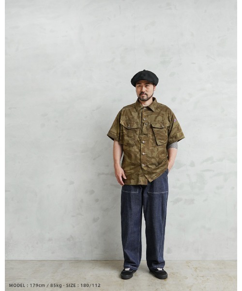 MILITARY（ミリタリー）の「実物 新品 デッドストック イギリス軍 リメイク TROPICAL COMBAT S/S シャツ　OLIVE（シャツ/ブラウス・メンズ・オリーブ・L/M/M-L/L-XL）」の12枚目の写真