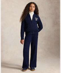 POLO RALPH LAUREN CHILDRENSWEAR（ポロ ラルフ ローレン チルドレンズウェア）の「ケーブルニット コットン ワイドレッグ セーター パンツ（その他パンツ）」