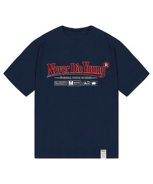 GRAVER ORDINARY（グレイバーオーディナリー）の「[ODNR UNISEX]Naver Die Young 半袖Tシャツ_NAVY（Tシャツ/カットソー・レディース・ネイビー・SMALL/MEDIUM/LARGE）」の5枚目の写真