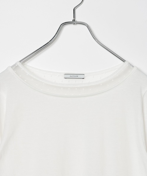 BAYFLOW(ベイフロー)の「ドットチュールスリーブロングスリーブT(Tシャツ/カットソー・レディース・オフホワイト・FREE)」の3枚目の写真