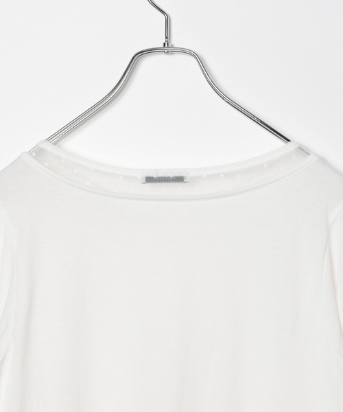 BAYFLOW(ベイフロー)の「ドットチュールスリーブロングスリーブT(Tシャツ/カットソー・レディース・オフホワイト・FREE)」の6枚目の写真