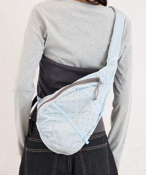 FCMM(エフシーエムエム)の「SHOULDER NAP SACK / ショルダーナップサック(バックパック/リュック・レディース・ライトブルー/グレー・FREE)」の2枚目の写真
