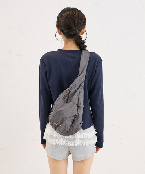 FCMM(エフシーエムエム)の「SHOULDER NAP SACK / ショルダーナップサック(バックパック/リュック・レディース・ライトブルー/グレー・FREE)」の6枚目の写真