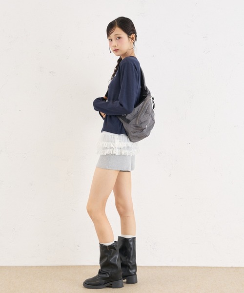 FCMM(エフシーエムエム)の「SHOULDER NAP SACK / ショルダーナップサック(バックパック/リュック・レディース・ライトブルー/グレー・FREE)」の8枚目の写真