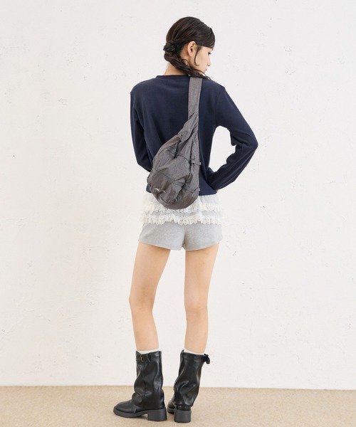 FCMM(エフシーエムエム)の「SHOULDER NAP SACK / ショルダーナップサック(バックパック/リュック・レディース・ライトブルー/グレー・FREE)」の9枚目の写真