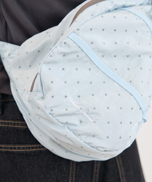 FCMM(エフシーエムエム)の「SHOULDER NAP SACK / ショルダーナップサック(バックパック/リュック・レディース・ライトブルー/グレー・FREE)」の12枚目の写真