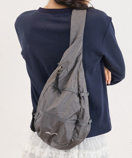 FCMM(エフシーエムエム)の「SHOULDER NAP SACK / ショルダーナップサック(バックパック/リュック・レディース・ライトブルー/グレー・FREE)」の3枚目の写真
