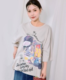 163633：ランドリーの侵略者 プリントアップリケプルオーバー