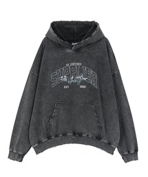 SUPPLIER/サプライヤー Vintage Wash College Logo Hoodie カレッジロゴ フーディ―
