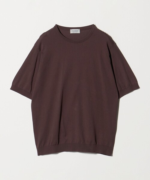 JOHN SMEDLEY(ジョンスメドレー)の「<JOHN SMEDLEY>KIELL/ショートスリーブ ニットTシャツ(ニット/セーター・メンズ・ダークブラウン/ブラック・S)」の2枚目の写真
