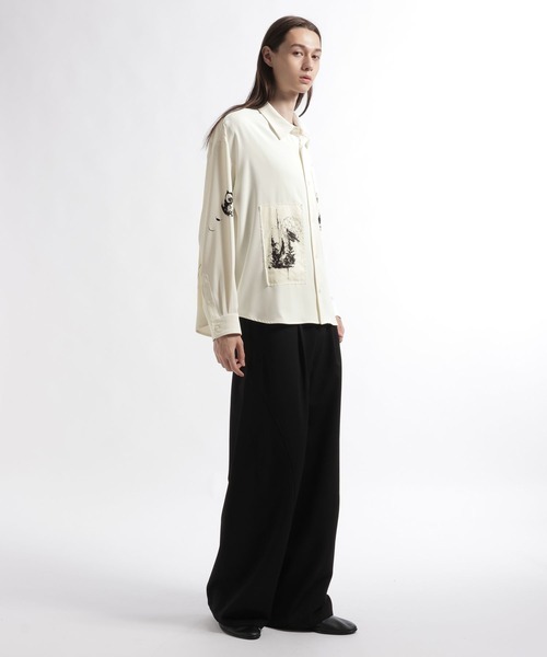 HARE(ハレ)の「ドローイングパッチシャツ/LS(HARE)(シャツ/ブラウス・メンズ・レッド・FREE)」の22枚目の写真