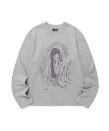 NICE GHOST CLUB（ナイスゴーストクラブ）の「STARRY ANGEL 長袖Tシャツ グレー (NG2GFUT552A)（Tシャツ/カットソー）」