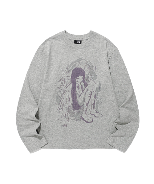 NICE GHOST CLUB(ナイスゴーストクラブ)の「STARRY ANGEL 長袖Tシャツ グレー (NG2GFUT552A)(Tシャツ/カットソー・レディース・グレー・SMALL/MEDIUM)」の2枚目の写真