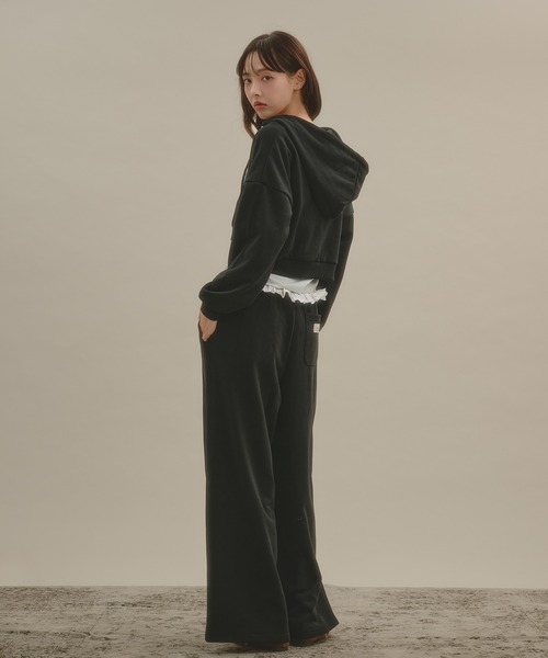 apres jour mignon(アプレジュールミニョン)の「アップリケパーカー(パーカー・レディース・杢グレー/ブラック/グレー・SMALL/LARGE)」の9枚目の写真