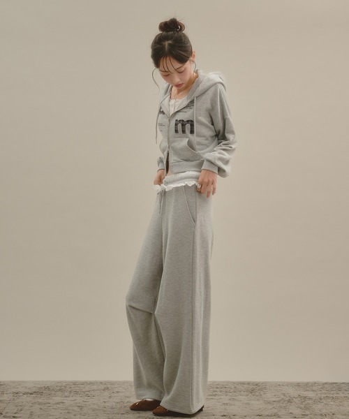 apres jour mignon(アプレジュールミニョン)の「アップリケパーカー(パーカー・レディース・杢グレー/ブラック/グレー・SMALL/LARGE)」の20枚目の写真