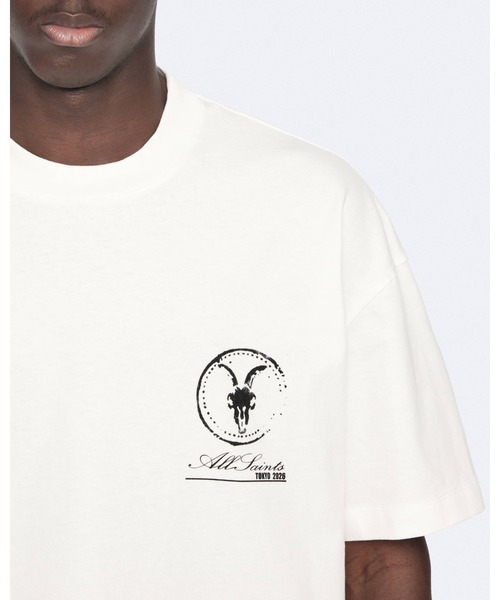 ALLSAINTS(オールセインツ)の「TOKYO ANNI SS CREW | TOKYO ANNI 半袖 クルー(Tシャツ/カットソー・メンズ・ホワイト系その他・M/S/XL/L/XS)」の5枚目の写真