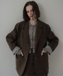 sleeve double face tailored jacket / スリーブダブルフェイステーラードジャケット