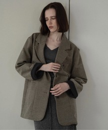 sleeve double face tailored jacket / スリーブダブルフェイステーラードジャケット