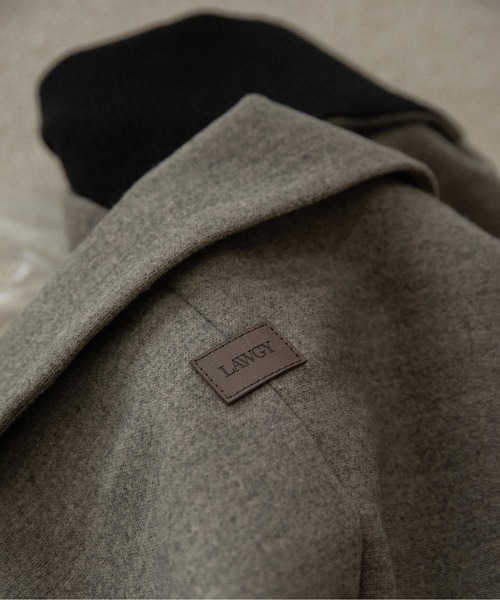 lawgy(ラウジー)の「sleeve double face tailored jacket / スリーブダブルフェイステーラードジャケット(テーラードジャケット・レディース・ブラウン系/ベージュ系・FREE)」の22枚目の写真